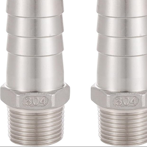 1 in Barb 3/4 in Thread SS Fitting