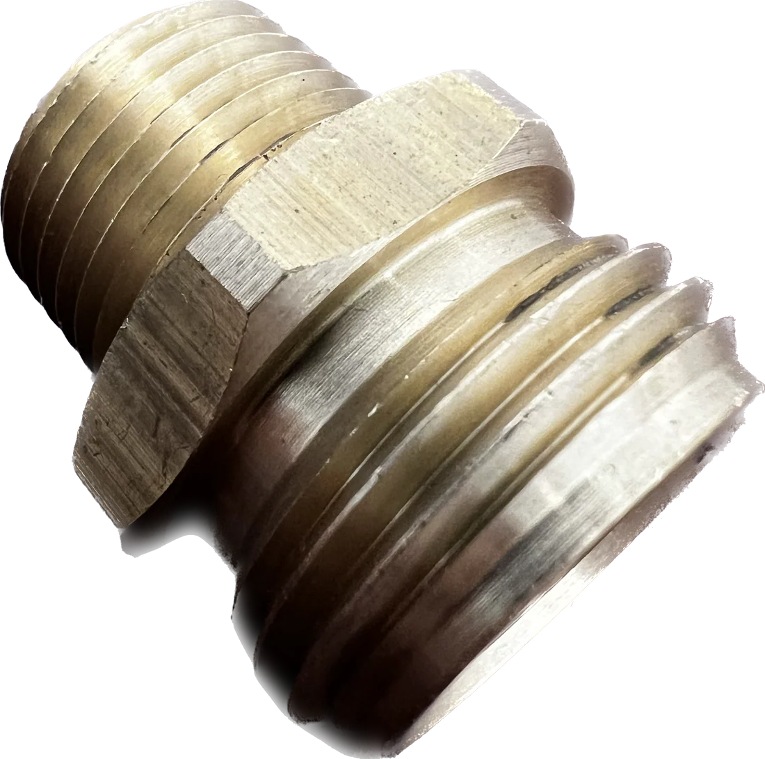 3/4” MGH x 1/2” MPT Brass