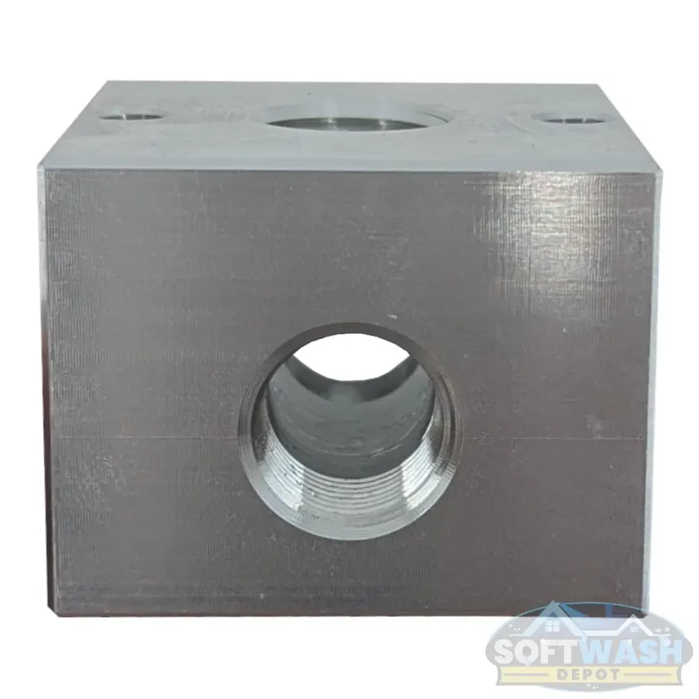 3/8" 3-Way Aluminum Unloader/Bypass Block