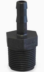 Banjo 1/2" MPT x 1/4" Barb Poly Fitting