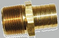 Brass Hose Barb 1" Barb X 1/2" MPT 32307