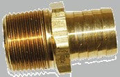 Brass Hose Barb 1" Barb X 1/2" MPT 32307