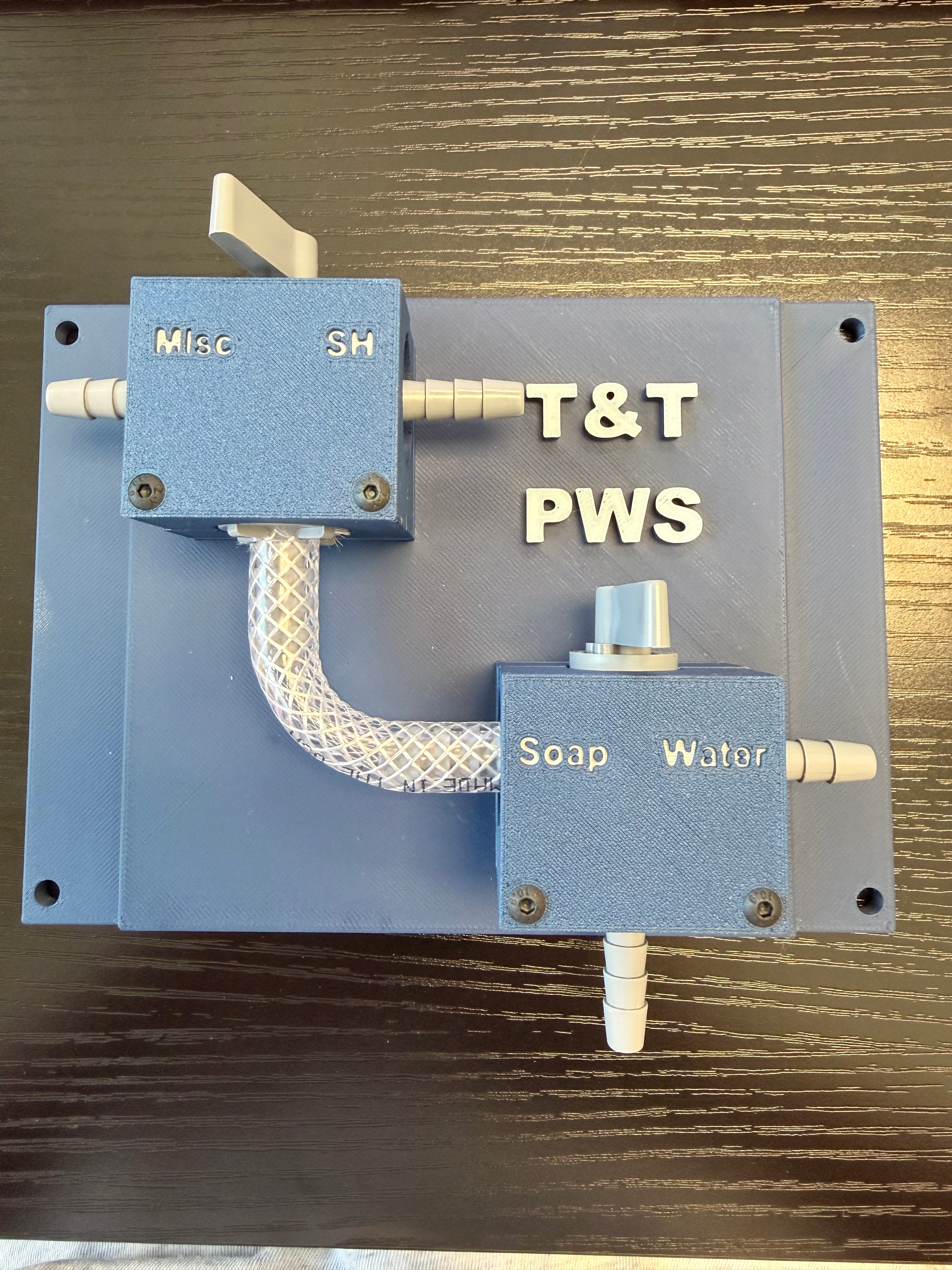 T&T PWS 1/4" 2 3-Way Holder