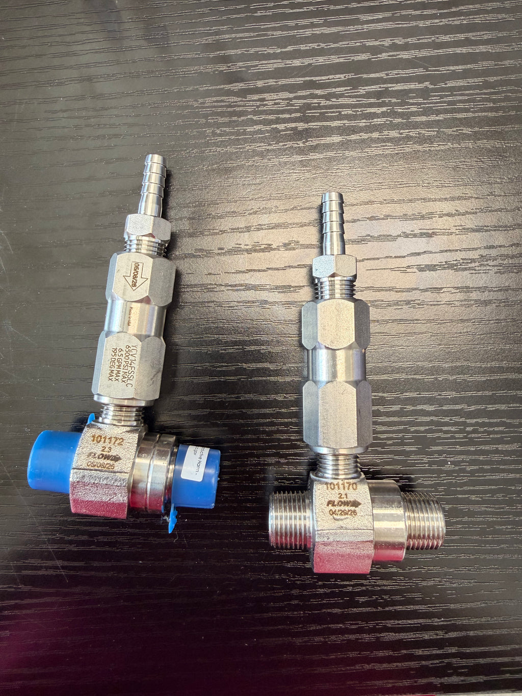 Forged Chemical Injector - Stainless Steel with Check Valve