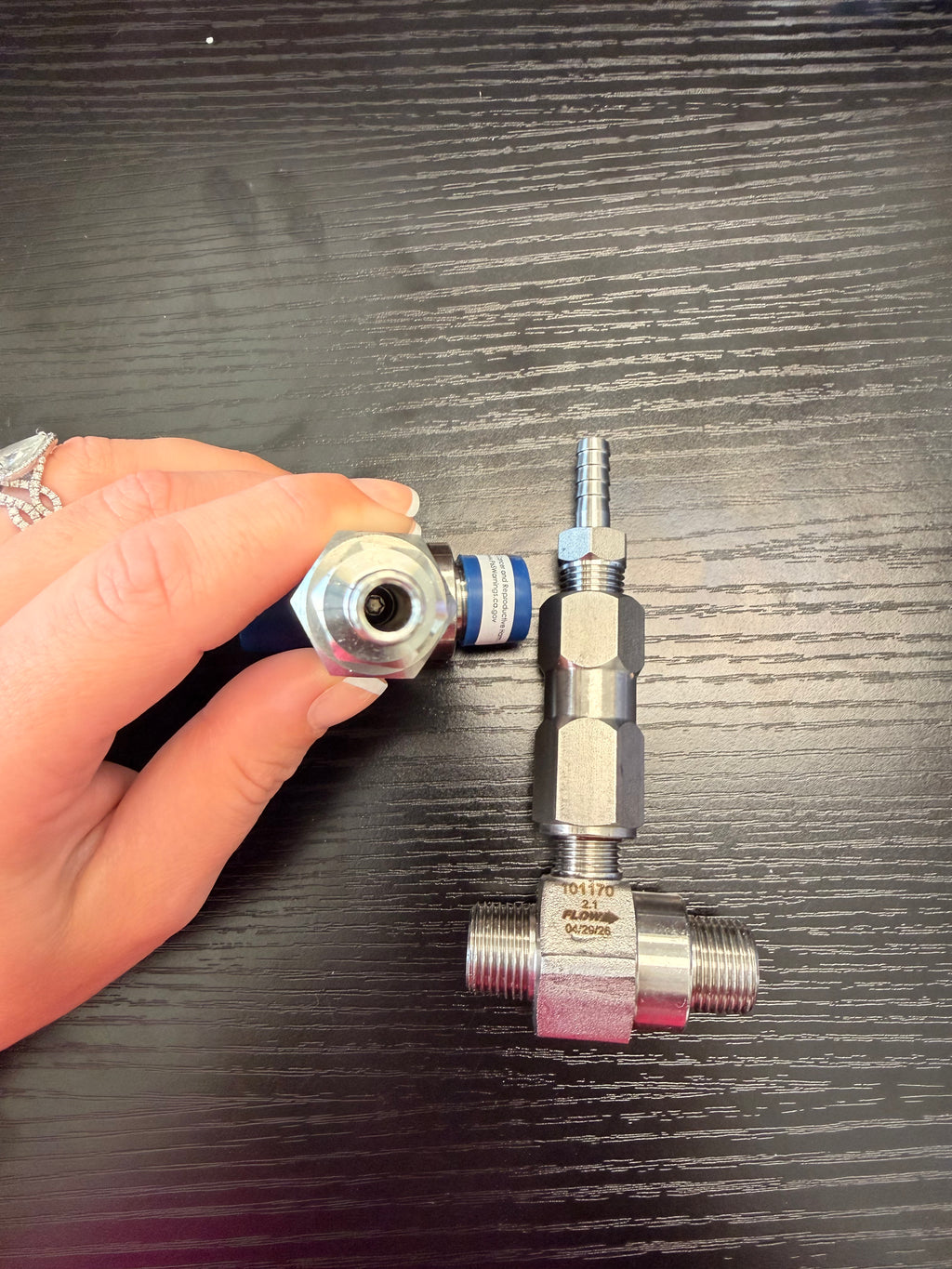 Forged Chemical Injector - Stainless Steel with Check Valve