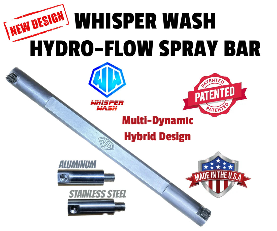 Whisper Wash Mini Mondo 31" SS 2-Tip Hydro-Flow Spray bar
