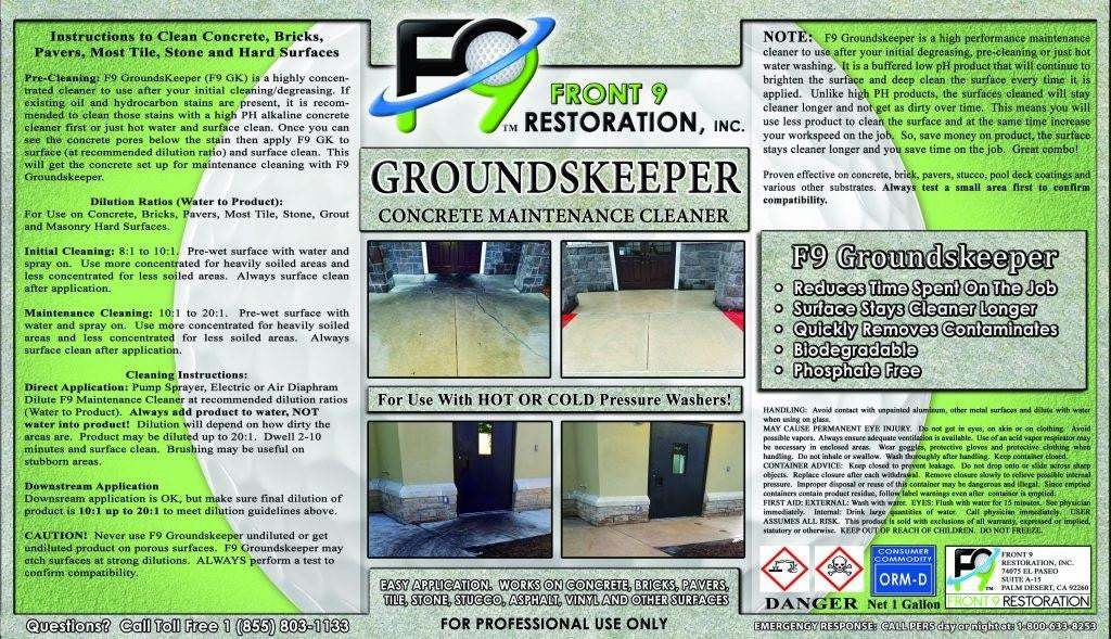 F9 GroundsKeeper Concrete Cleaner